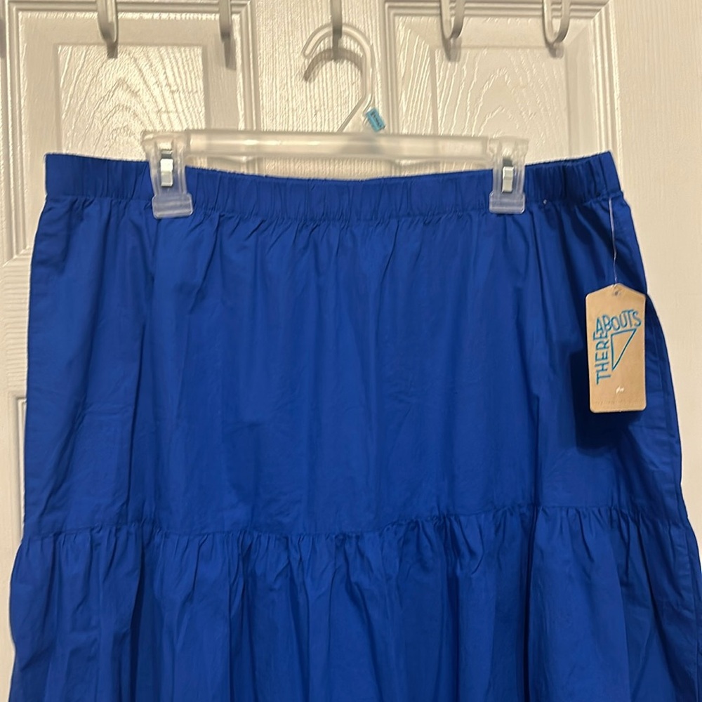 Plus Size Girls’ Royal Blue Tiered Midi Skirt NWT Size: 3XL (22.5)